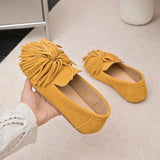 Tassel Black Loafers for Women – Stylish & Comfortable Slip-On Flats