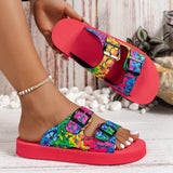 Thick-Soled Colorful Slippers for Women – Lightweight & Comfortable
