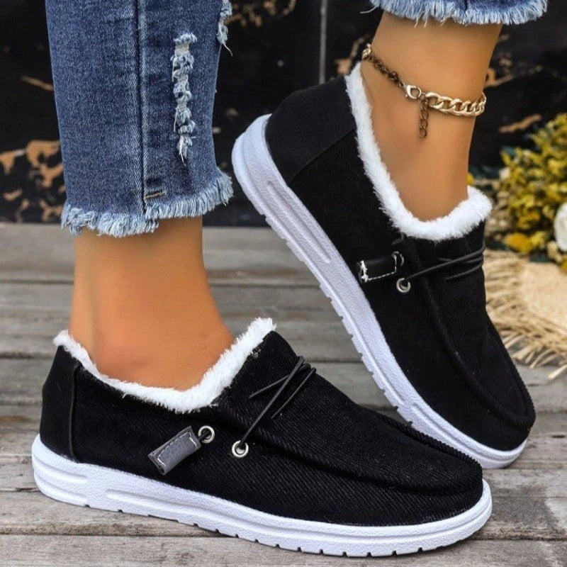 Thick Velvet Winter Shoes for Women – Cozy & Stylish