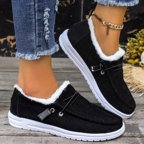 Thick Velvet Winter Shoes for Women – Cozy & Stylish