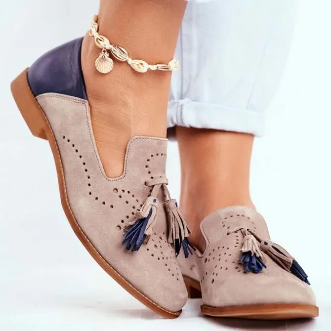 Two-Tone Loafers for Women – Chic & Comfortable