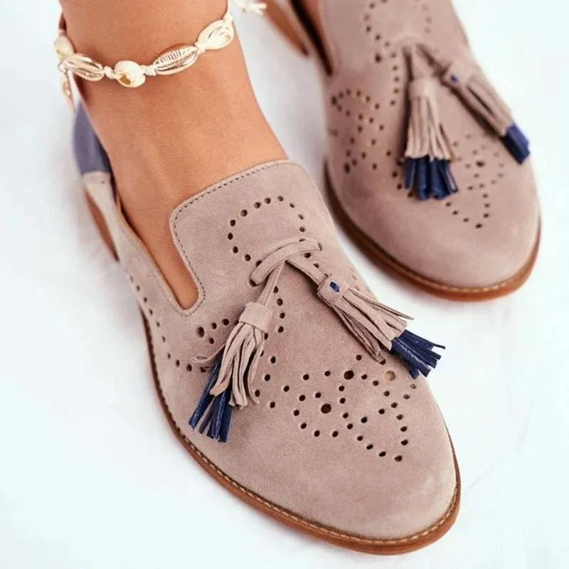 Two-Tone Loafers for Women – Chic & Comfortable