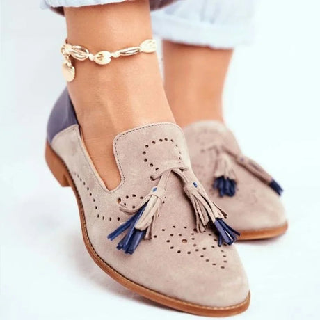 Two-Tone Loafers for Women – Chic & Comfortable