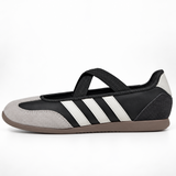 Mary Jane Ballet Flats for Women – Retro Stripe Design