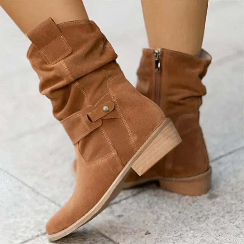 Velvet Ankle Boots for Women – Stylish & Comfortable