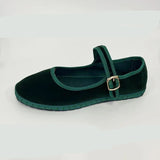 Velvet Mary Jane Flats for Women – Stylish & Comfortable Black Ballet Shoes
