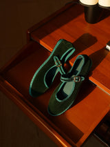 Velvet Mary Jane Flats for Women – Stylish & Comfortable Black Ballet Shoes
