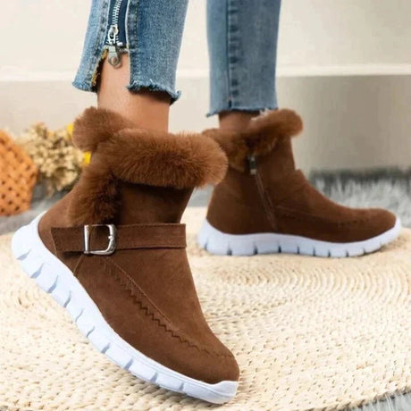 Velvet Mid-Tube Boots for Women – Cozy & Stylish Comfort
