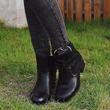 Vintage Lace-Up Ankle Boots for Women – Chic & Comfortable