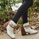 Vintage Lace-Up Ankle Boots for Women – Chic & Comfortable