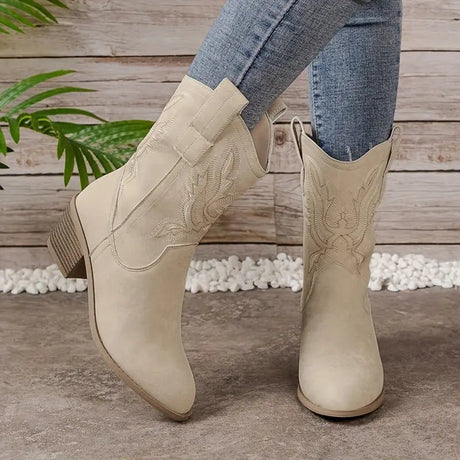 Vintage Western Cowboy Boots for Women – Stylish & Comfortable