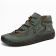 Vintage Lace-Up Black Ankle Boots for Men – Comfortable & Stylish 0