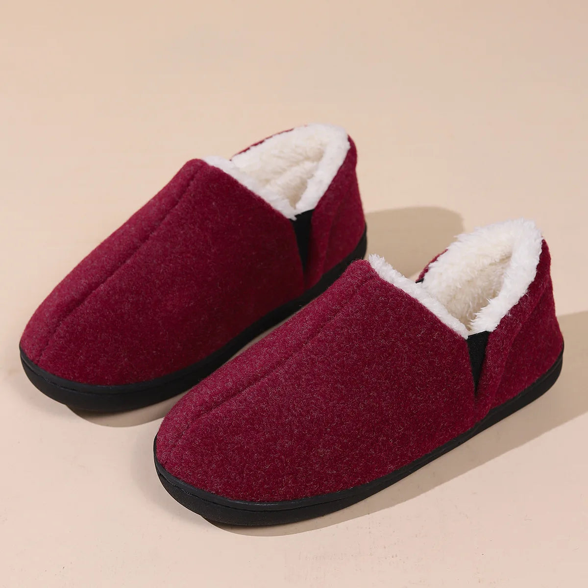 Warm Fluffy Slippers for Men – Cozy & Non-Slip Comfort