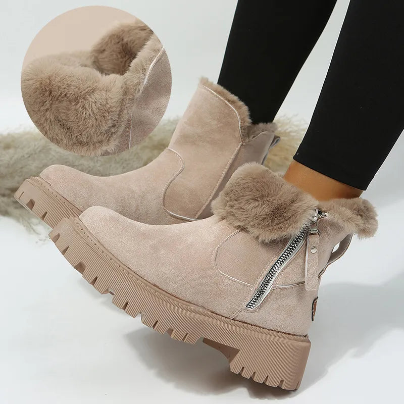 Warm Velvet Winter Boots for Women – Cozy & Stylish Comfort