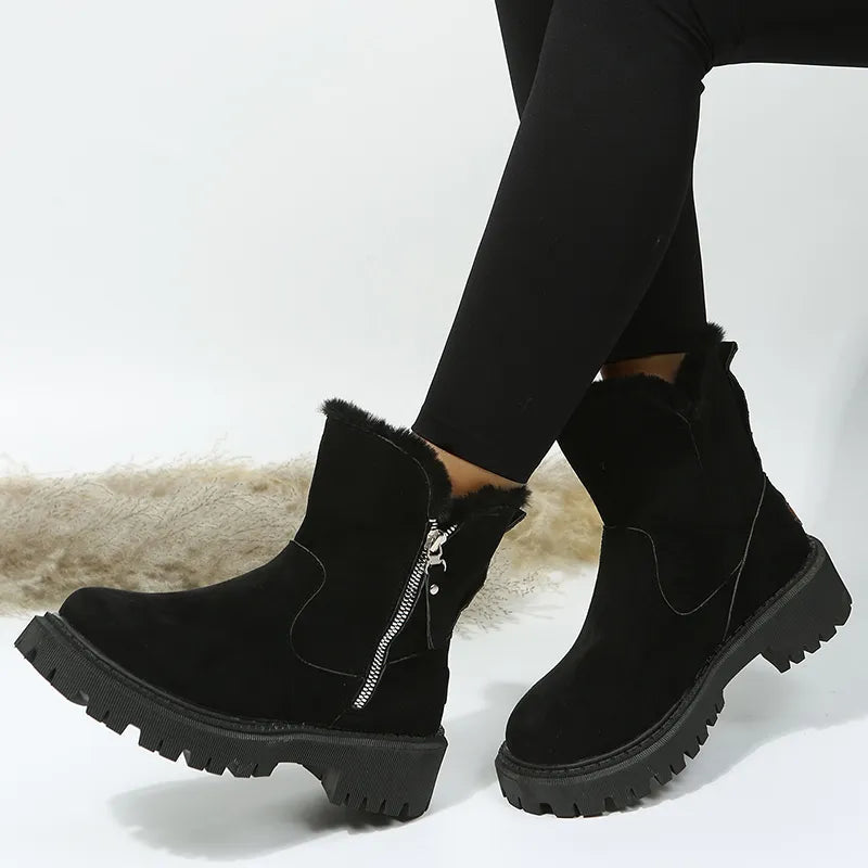 Warm Velvet Winter Boots for Women – Cozy & Stylish Comfort