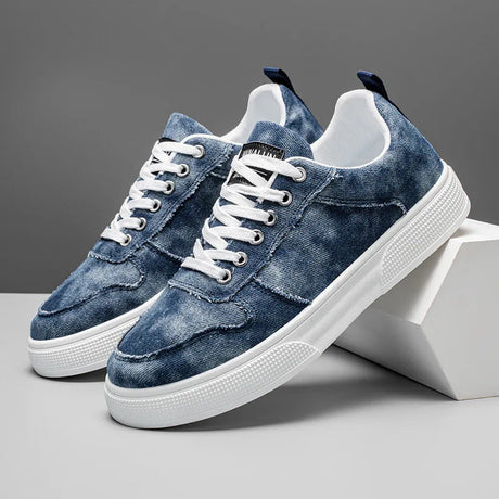 Washed Denim Sneakers for Men – Rugged Style & All-Day Comfort