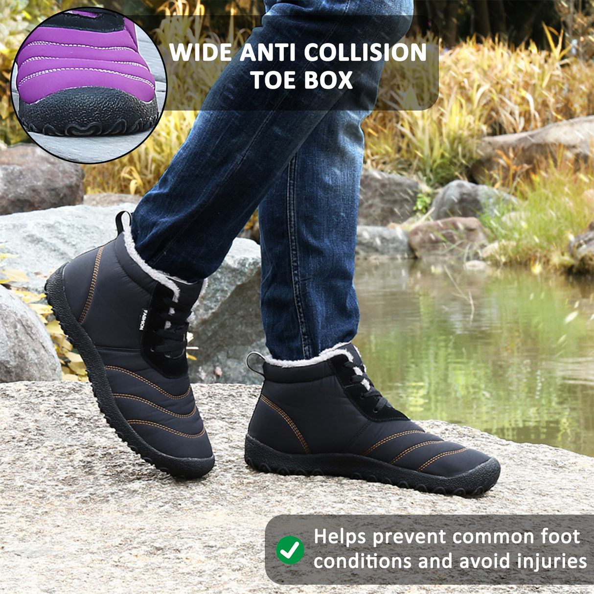 Waterproof Ankle Boots for Men – Comfortable & Supportive Design 1