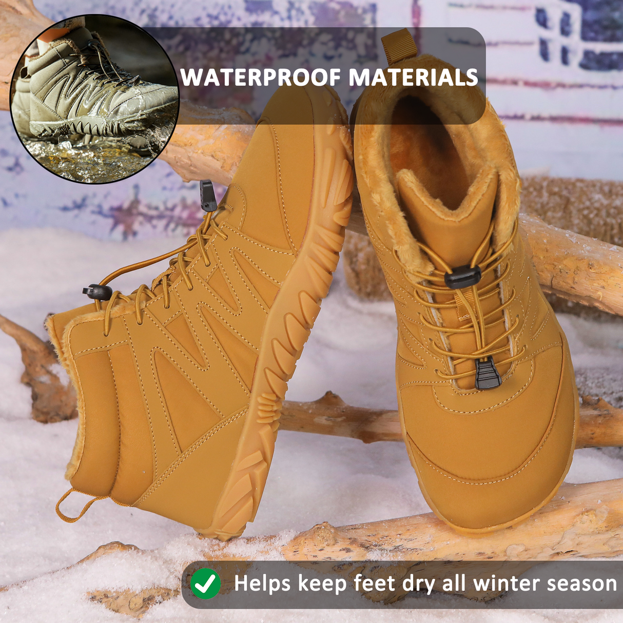 Waterproof Barefoot Shoes for Unisex – Comfortable & Non-Slip for Winter Adventures 2