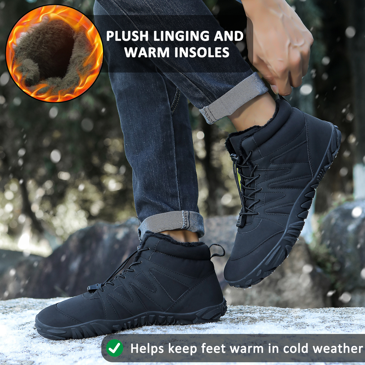 Waterproof Barefoot Shoes for Unisex – Comfortable & Non-Slip for Winter Adventures 3