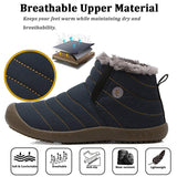 Waterproof Black Ankle Boots for Men – Warm & Anti-Slip Design 2