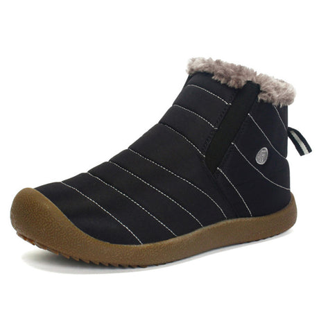 Waterproof Black Ankle Boots for Men – Warm & Anti-Slip Design 5