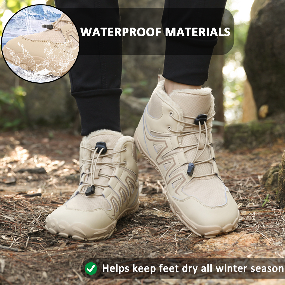 Waterproof High-Top Snow Boots for Unisex – Comfortable & Non-Slip Design 2