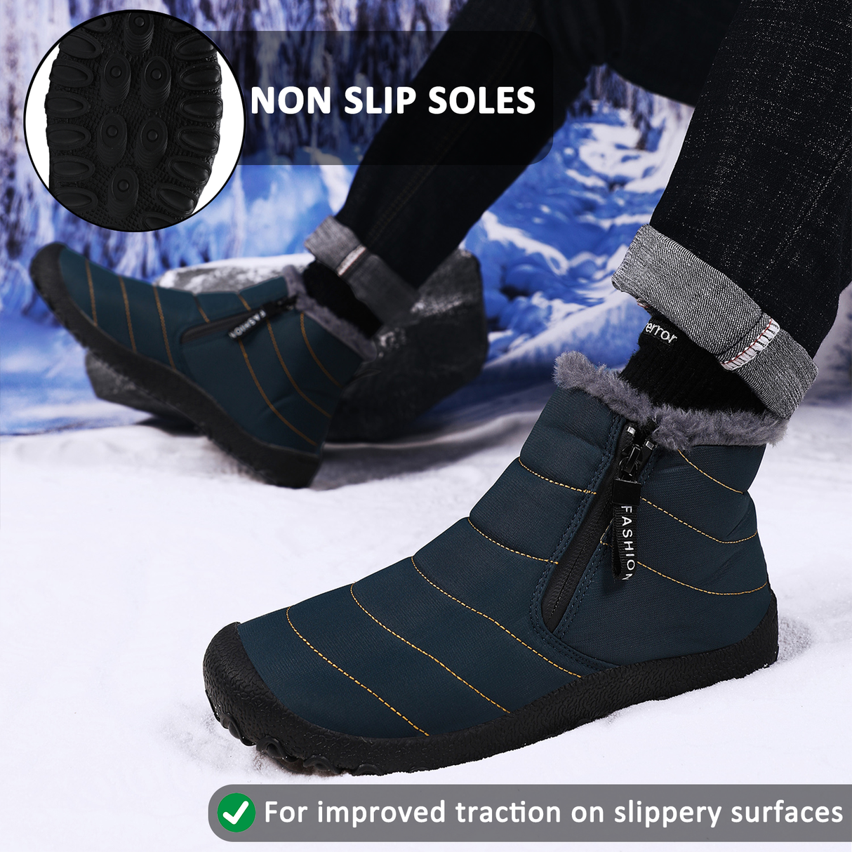 Waterproof Hiking Boots for Unisex – Comfortable & Non-Slip Design 4