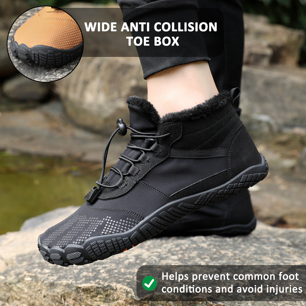 Waterproof Hiking Shoes for Men – Warm & Non-Slip Design 4
