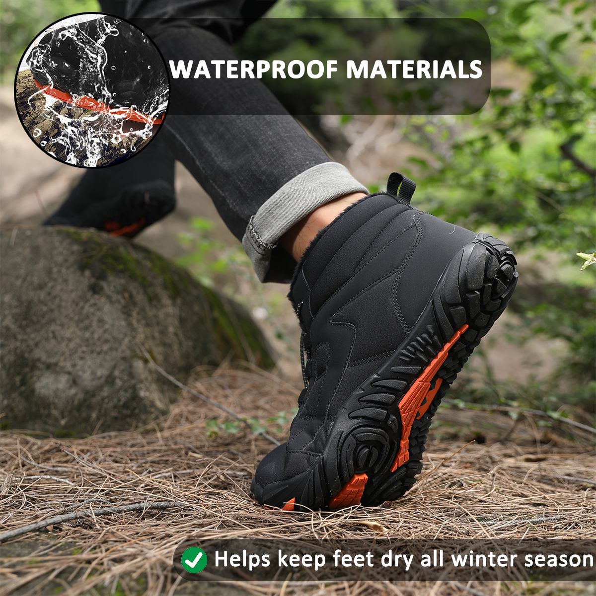 Waterproof Hiking Shoes for Unisex – Thick & Warm Comfort 3