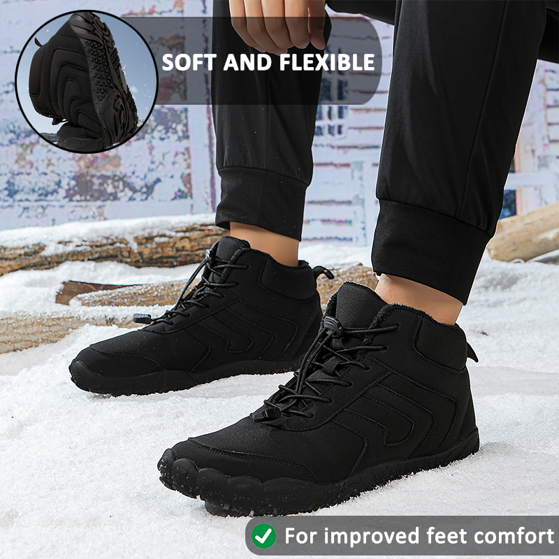 Waterproof Mid-Cut Snow Boots for Men – Comfortable & Supportive 5