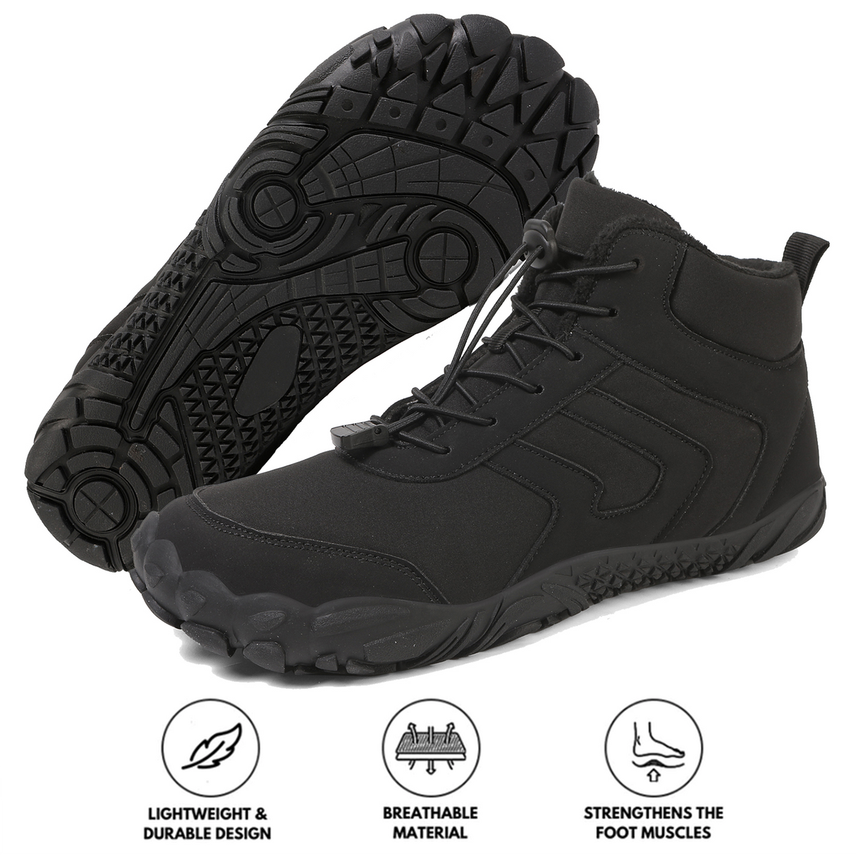 Waterproof Mid-Cut Snow Boots for Men – Comfortable & Supportive 7