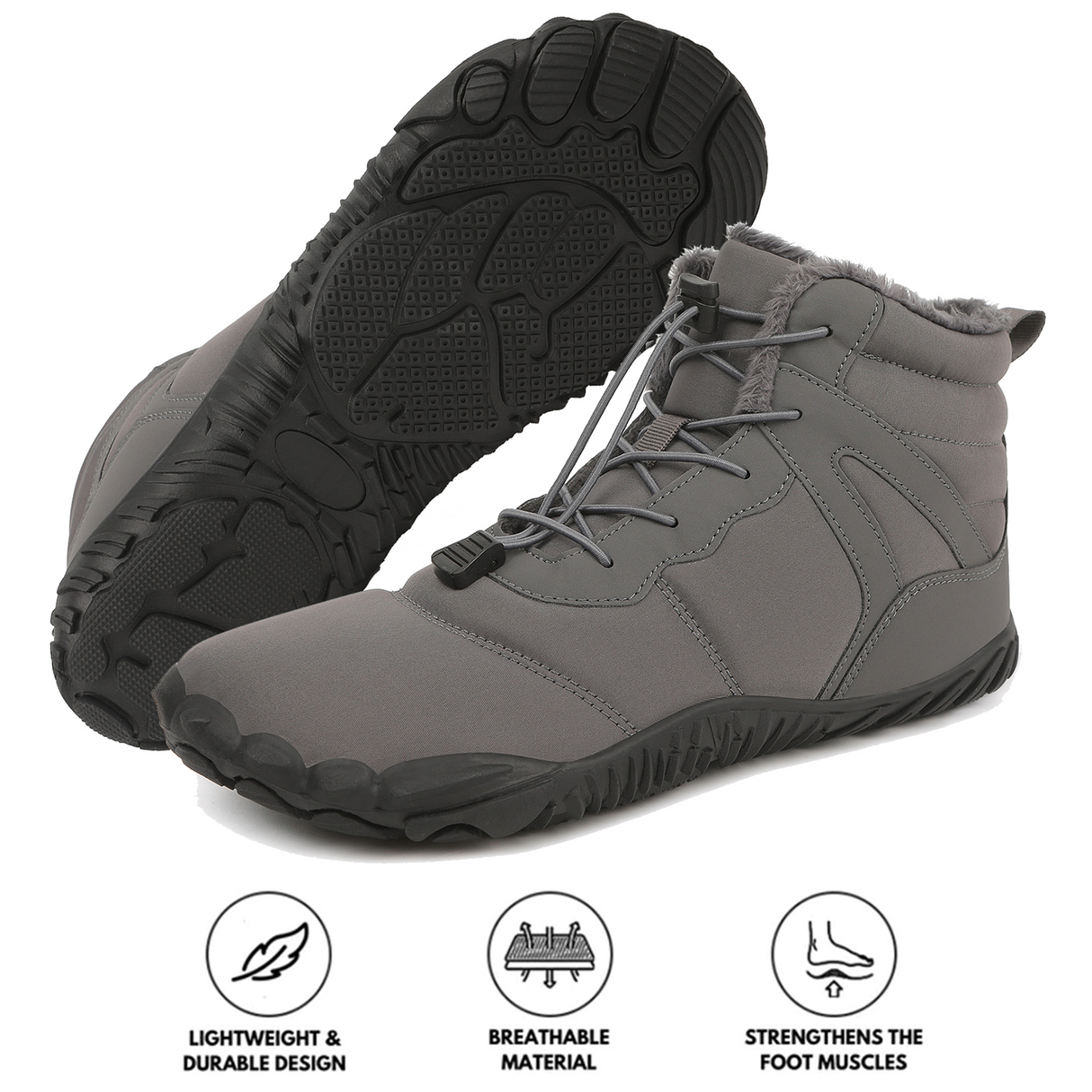 Waterproof Mid-Tube Hiking Boots for Men – Comfortable & Non-Slip Design 8