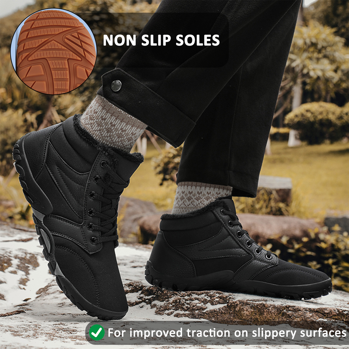 Waterproof Mid-Tube Snow Boots for Unisex – Comfortable & Supportive Design 2