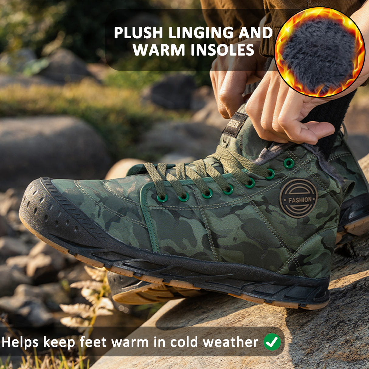 Waterproof Snow Boots for Men – Warm & Comfortable for Outdoor Adventures 2