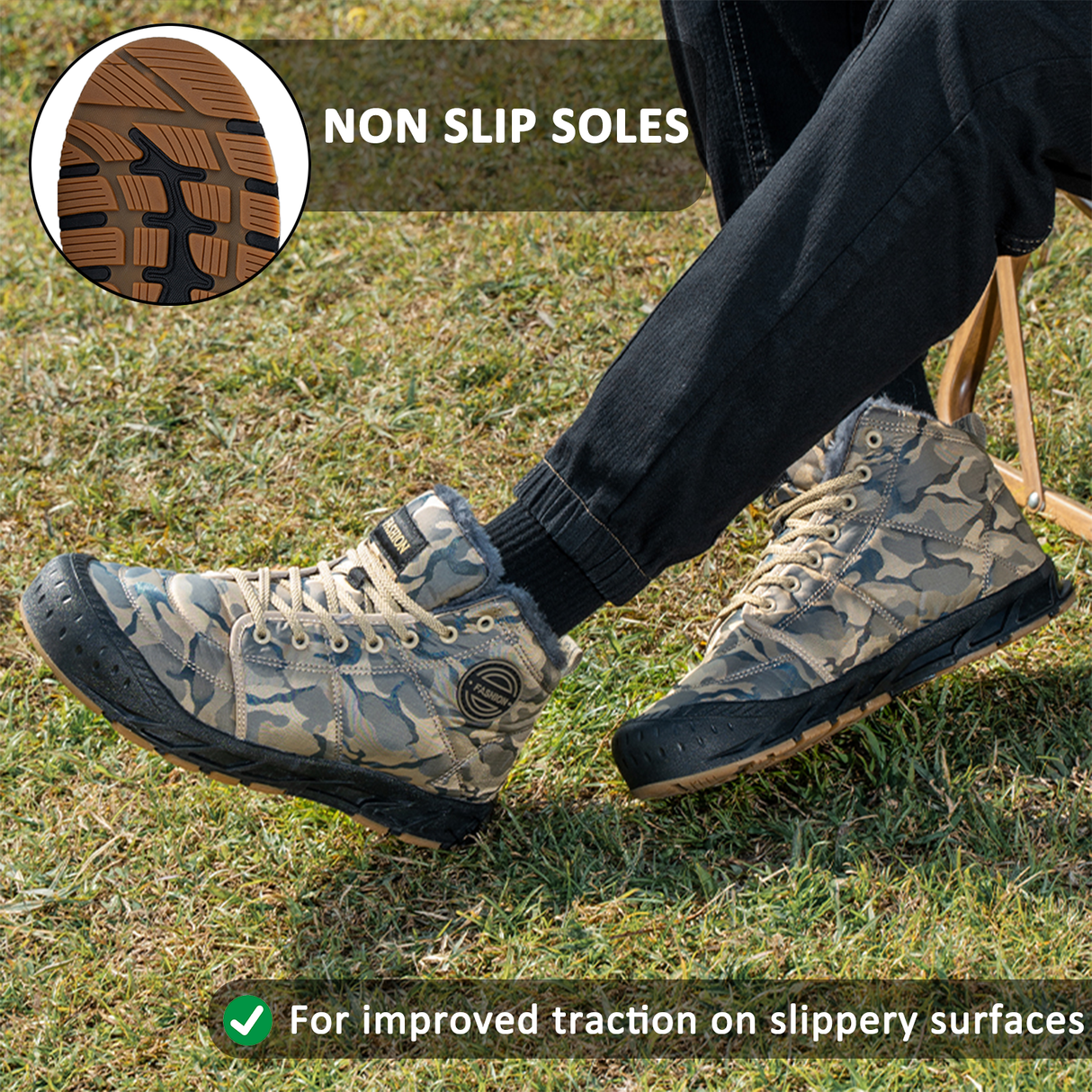 Waterproof Snow Boots for Men – Warm & Comfortable for Outdoor Adventures 4