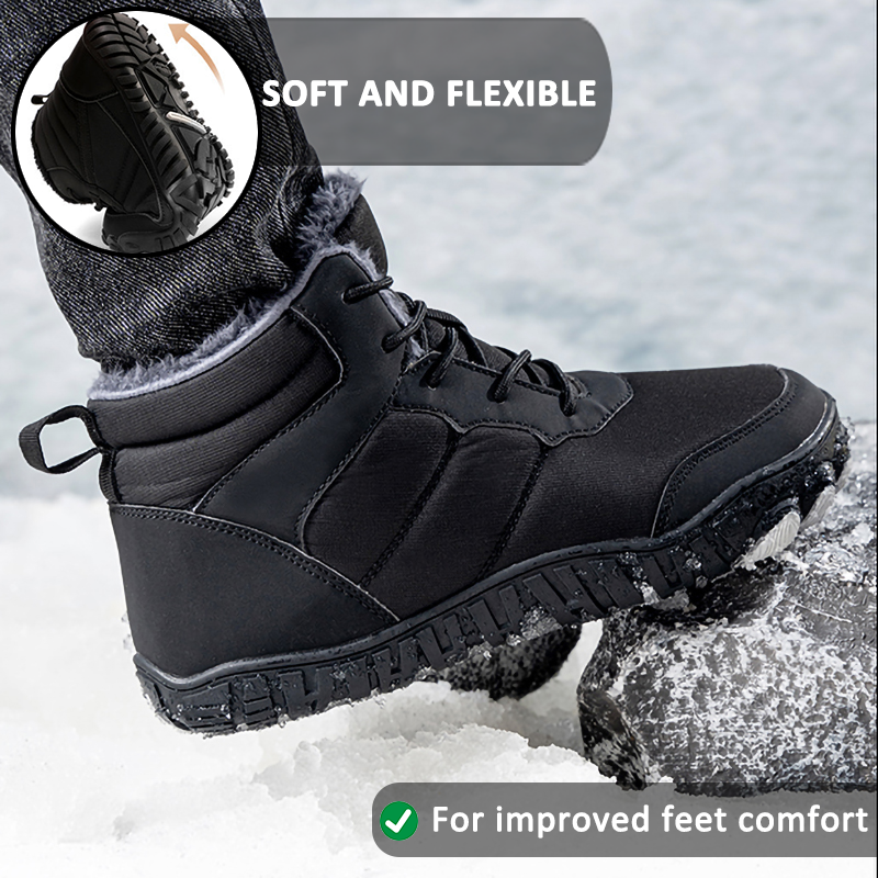 Waterproof Winter Barefoot Shoes for Men – Comfortable & Supportive 3
