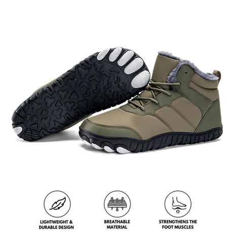 Waterproof Winter Barefoot Shoes for Men – Comfortable & Supportive 8