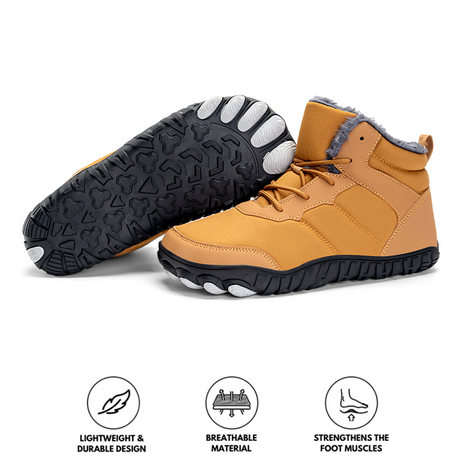 Waterproof Winter Boots for Men – Comfortable & Supportive Barefoot Design 0