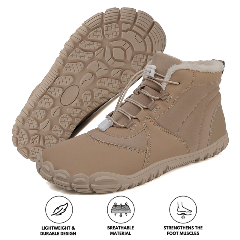 Waterproof Winter Boots for Women – Warm & Comfortable Barefoot Design 0