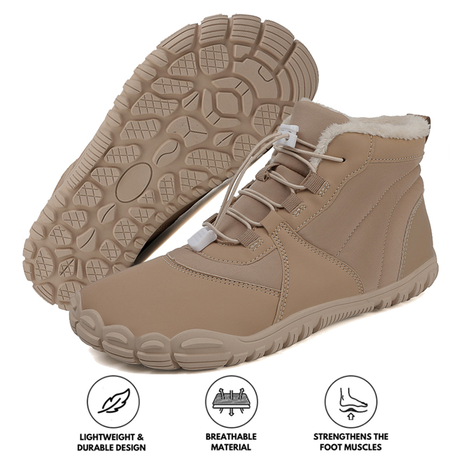 Waterproof Winter Boots for Women – Warm & Comfortable Barefoot Design 0