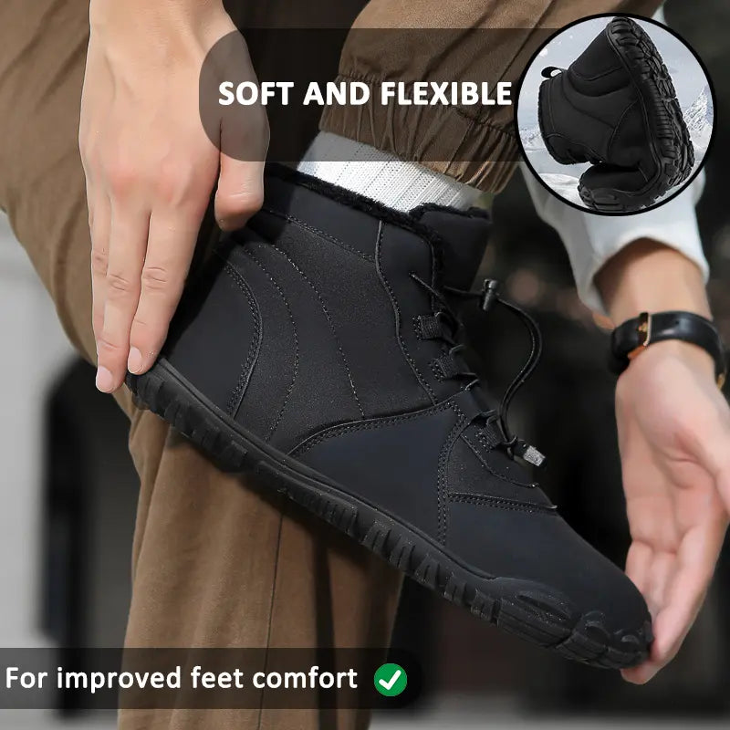 Waterproof Winter Boots for Women – Warm & Comfortable Barefoot Design 1