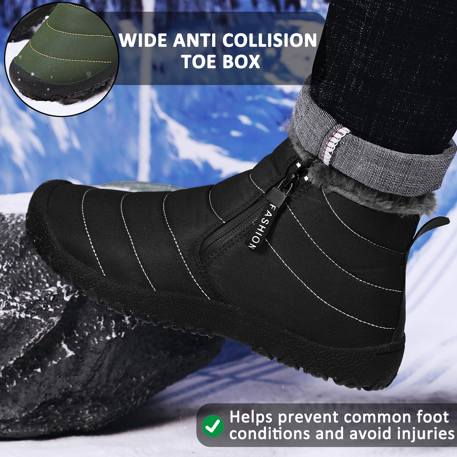 Waterproof Winter Hiking Boots for Unisex – Comfortable & Non-Slip Design 2