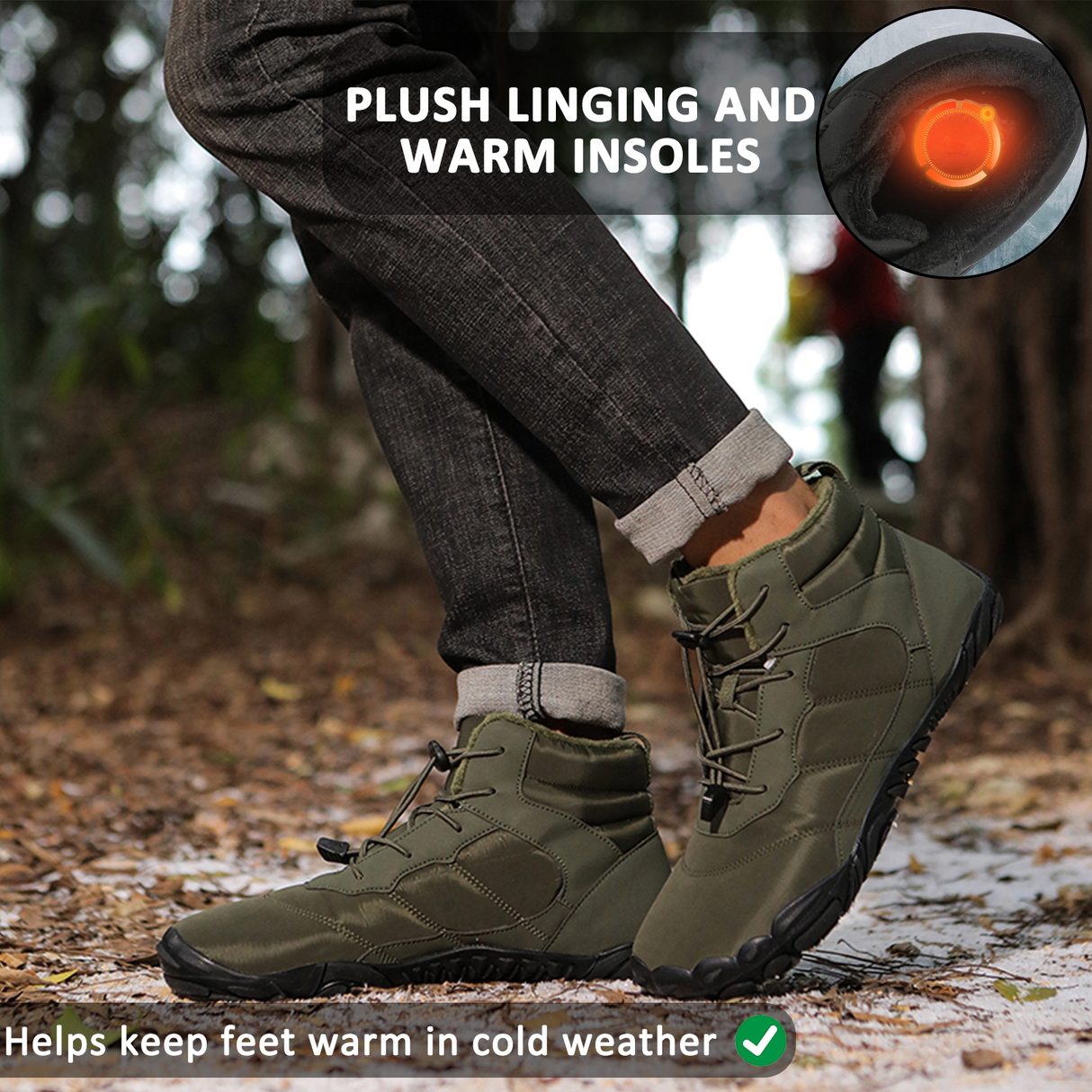 Waterproof Winter Hiking Boots for Unisex – Comfortable & Supportive Design 2