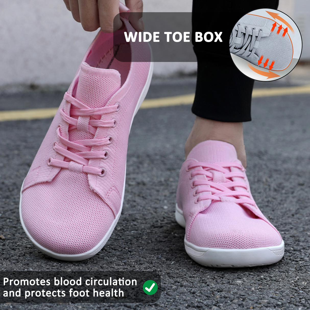 Wide Toe Barefoot Shoes for Women – Breathable Comfort & Natural Movement 4