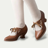 Women Leather Heeled Sandals