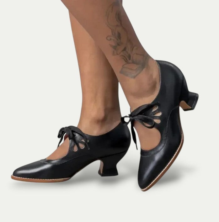 Women Leather Heeled Sandals