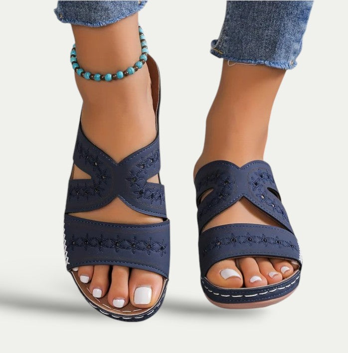 Women Casual Comfortable Leather Sandals