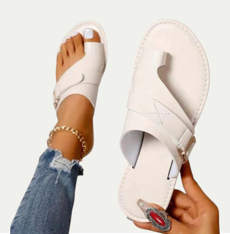 Women Open Toe UP Leather Sandals