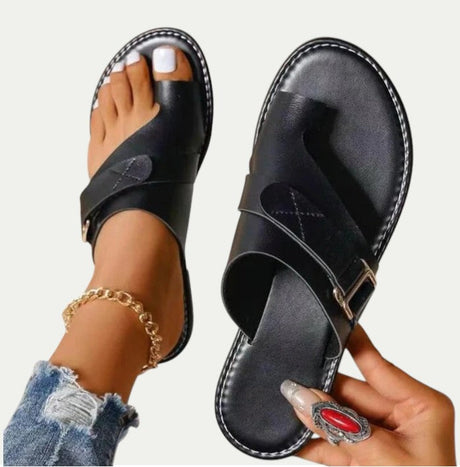 Women Open Toe UP Leather Sandals