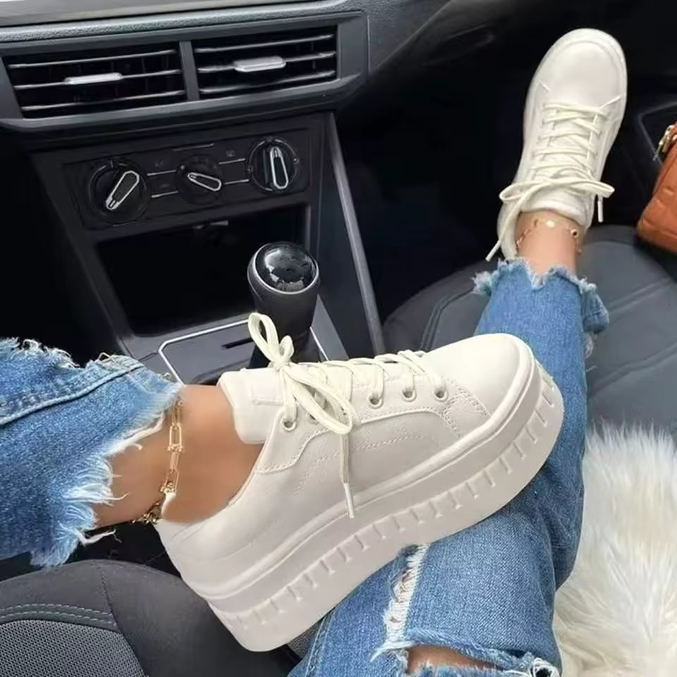 Women's Sneakers - Plateau Design – Stylish & Comfortable